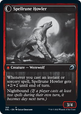 Spellrune Painter // Spellrune Howler (DBL-160) - Innistrad: Double Feature: (Double Faced Transform) Foil