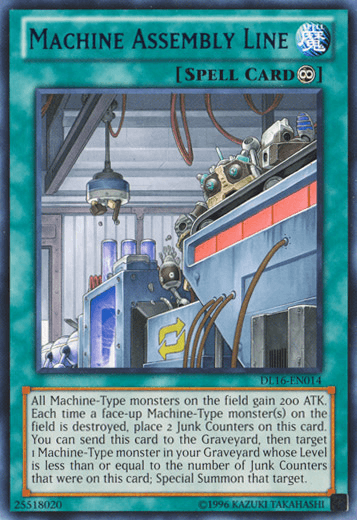 Machine Assembly Line (Blue) [DL16-EN014] Rare - Josh's Cards
