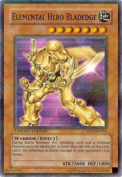 Elemental Hero Bladedge [MF03-EN005] Parallel Rare - Josh's Cards