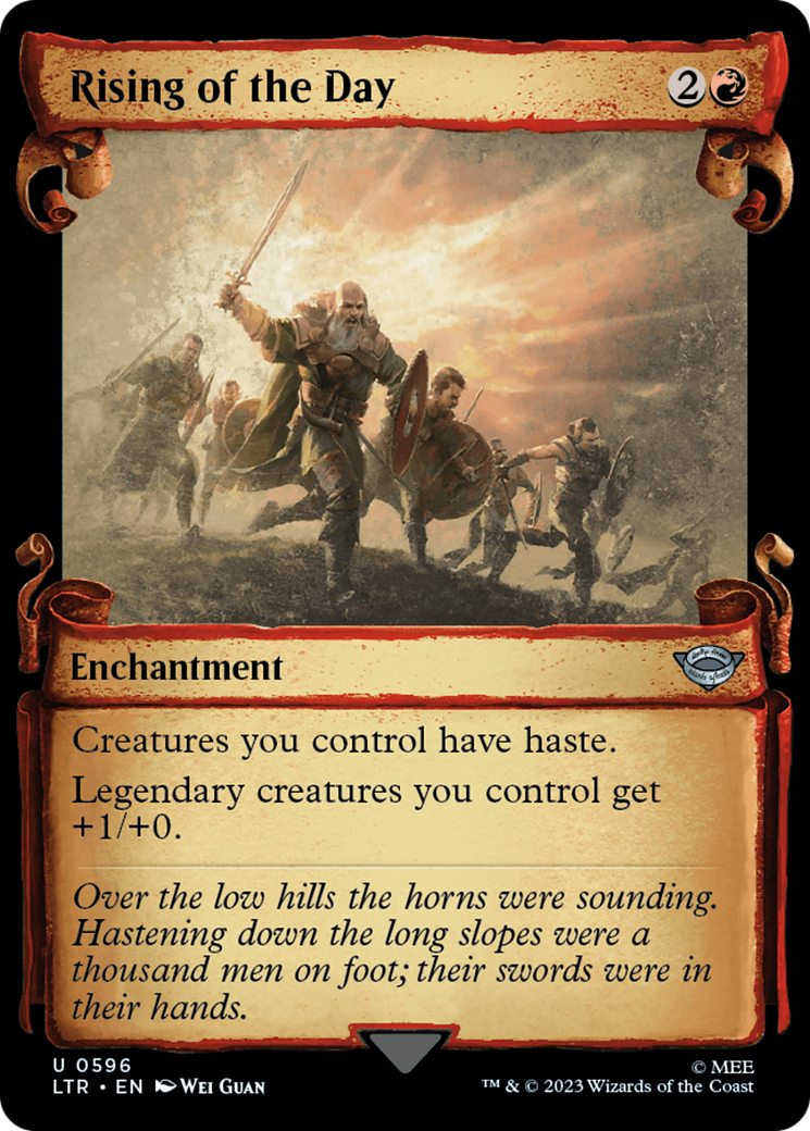 Rising of the Day (LTR-596) - The Lord of the Rings: Tales of Middle-earth: (Showcase)