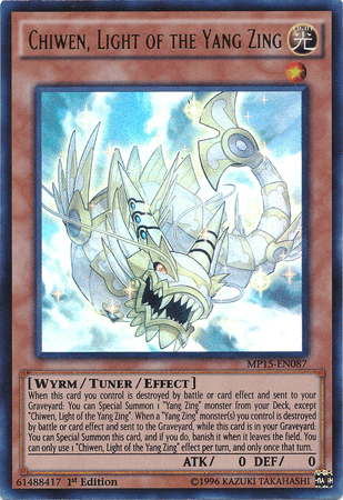 Chiwen, Light of the Yang Zing [MP15-EN087] Ultra Rare - Josh's Cards