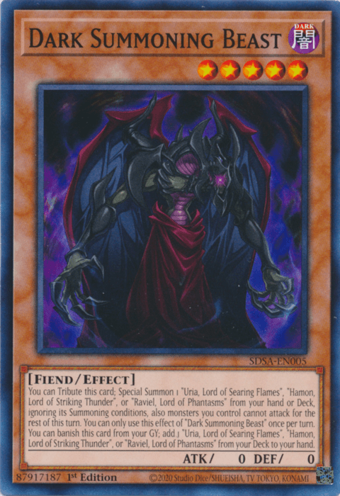 Dark Summoning Beast [SDSA-EN005] Common - Josh's Cards