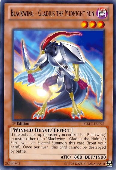 Blackwing - Gladius the Midnight Sun [CBLZ-EN095] Rare - Josh's Cards
