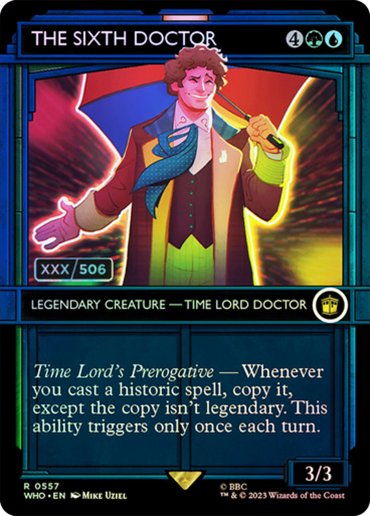 The Sixth Doctor (WHO-557) - Doctor Who: (Showcase) (Borderless) Foil