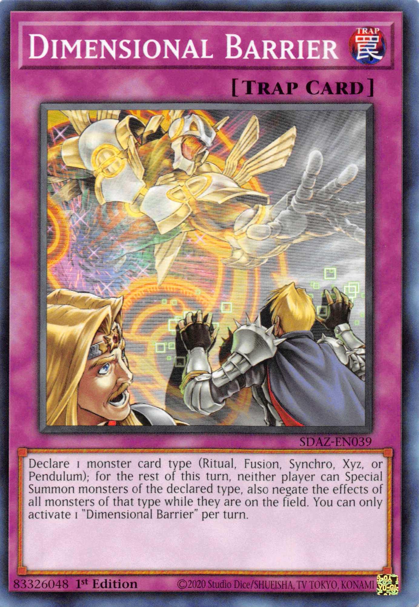 Dimensional Barrier [SDAZ-EN039] Common - Josh's Cards