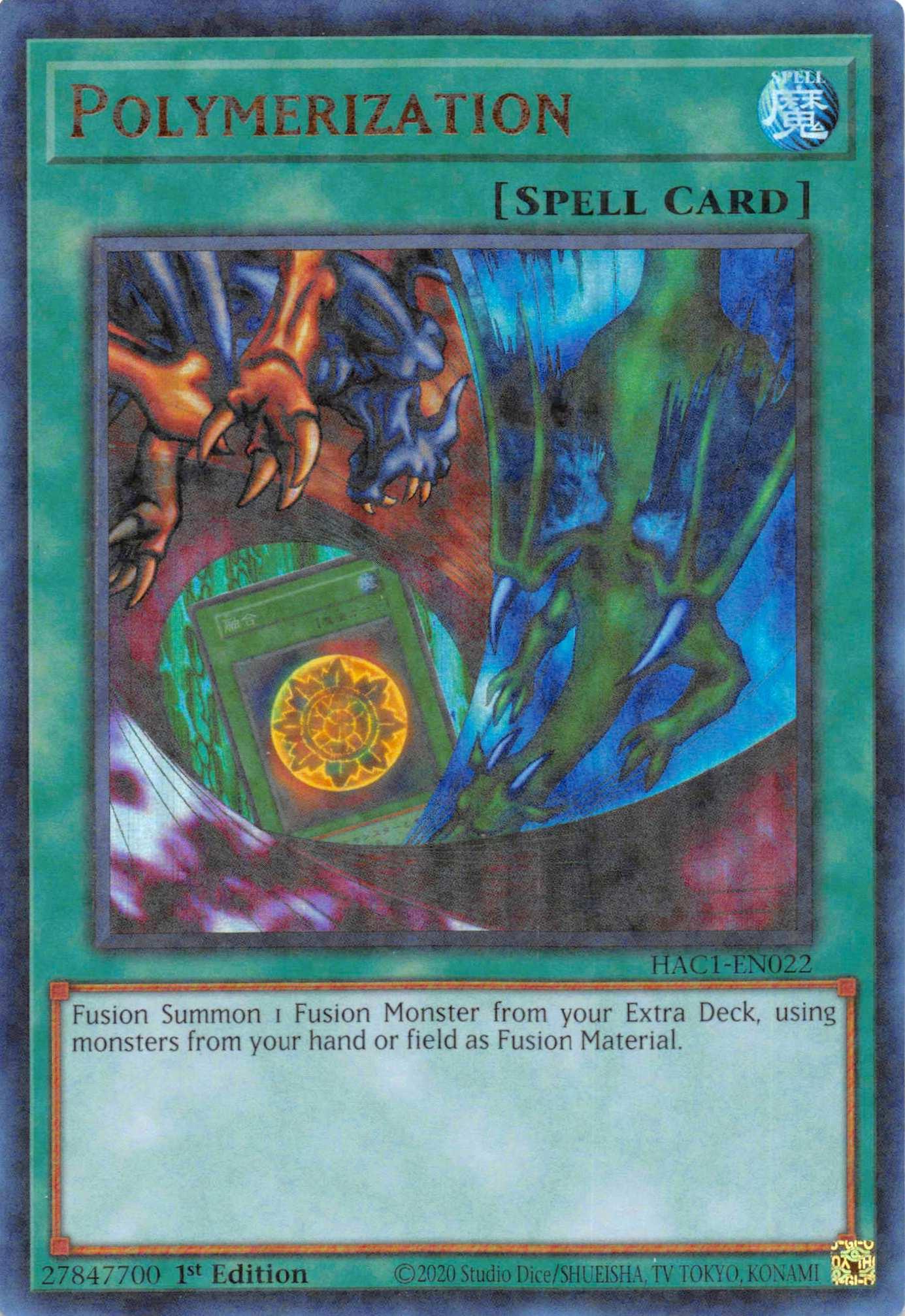 Polymerization (Duel Terminal) [HAC1-EN022] Parallel Rare - Josh's Cards