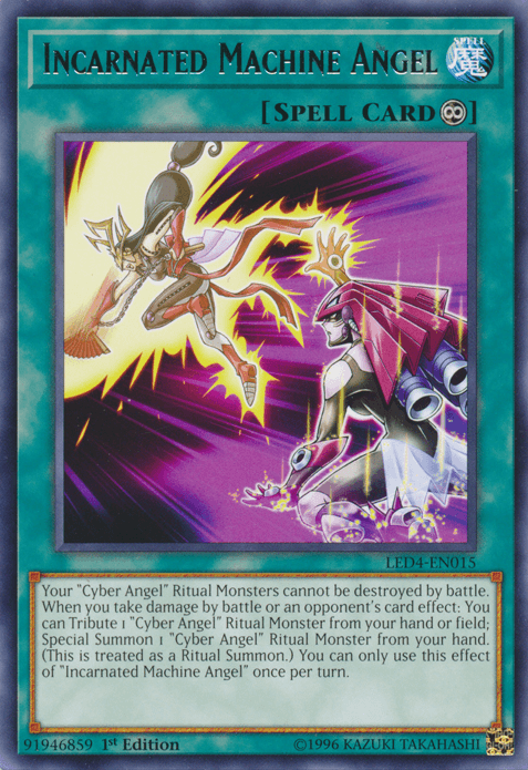 Incarnated Machine Angel [LED4-EN015] Rare - Josh's Cards