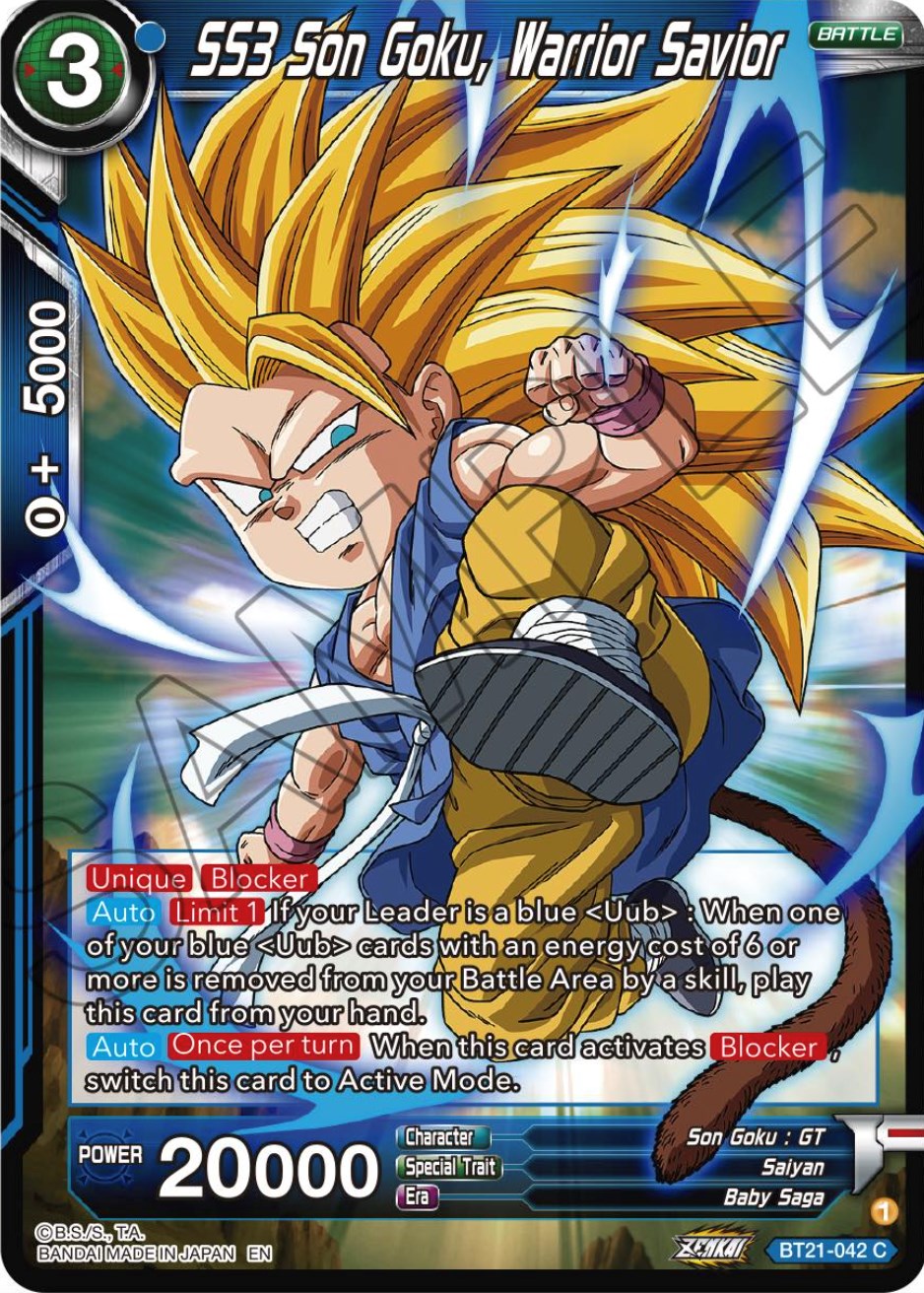 SS3 Son Goku, Warrior Savior (BT21-042) [Wild Resurgence] Parallel Foil