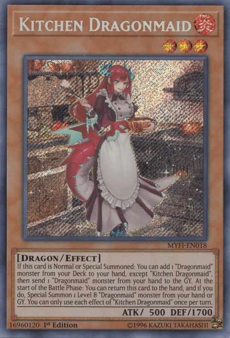 Kitchen Dragonmaid [MYFI-EN018] Secret Rare - Josh's Cards