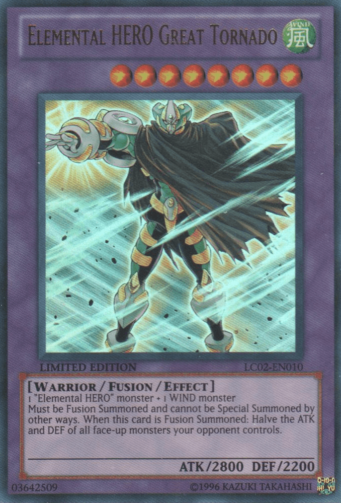 Elemental HERO Great Tornado [LC02-EN010] Ultra Rare - Josh's Cards