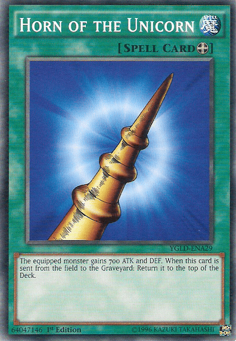 Horn of the Unicorn [YGLD-ENA29] Common - Josh's Cards