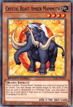 Crystal Beast Amber Mammoth [SGX1-ENF03] Common - Josh's Cards