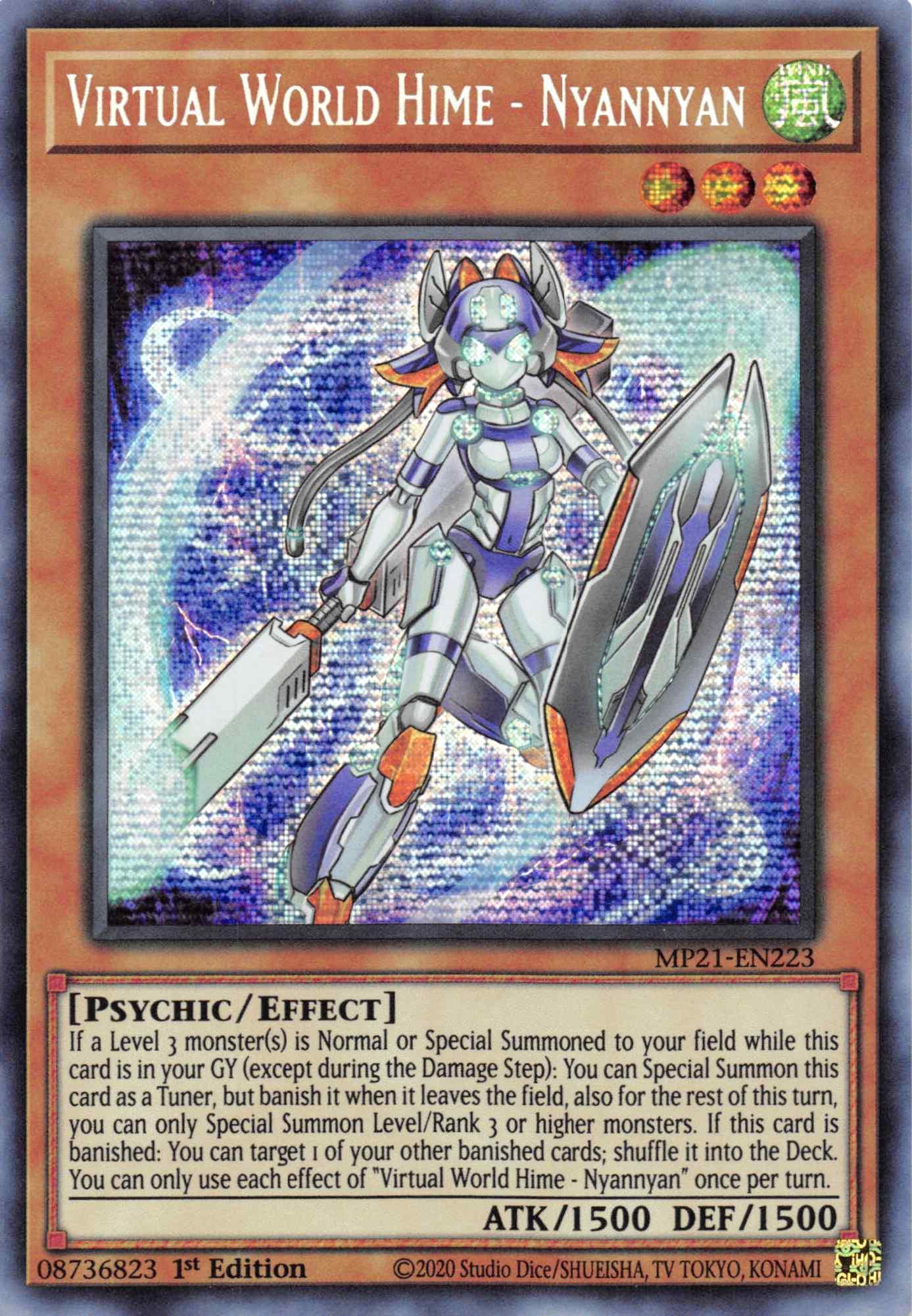 Virtual World Hime - Nyannyan [MP21-EN223] Prismatic Secret Rare - Josh's Cards