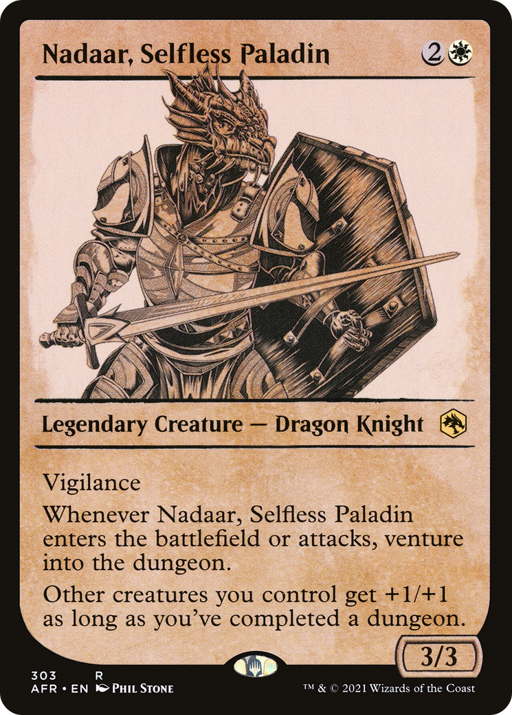 Nadaar, Selfless Paladin (AFR-303) - Adventures in the Forgotten Realms: (Showcase)