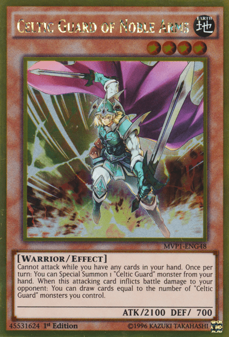 Celtic Guard of Noble Arms [MVP1-ENG48] Gold Rare - Josh's Cards