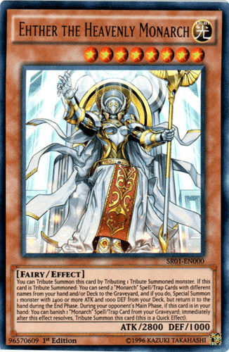 Ehther the Heavenly Monarch [SR01-EN000] Ultra Rare - Josh's Cards