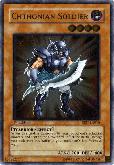 Chthonian Soldier [EEN-EN010] Ultimate Rare - Josh's Cards