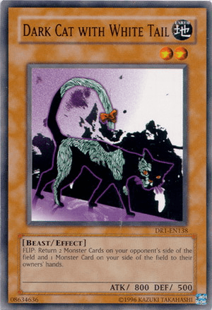 Dark Cat with White Tail [DR1-EN138] Common - Josh's Cards
