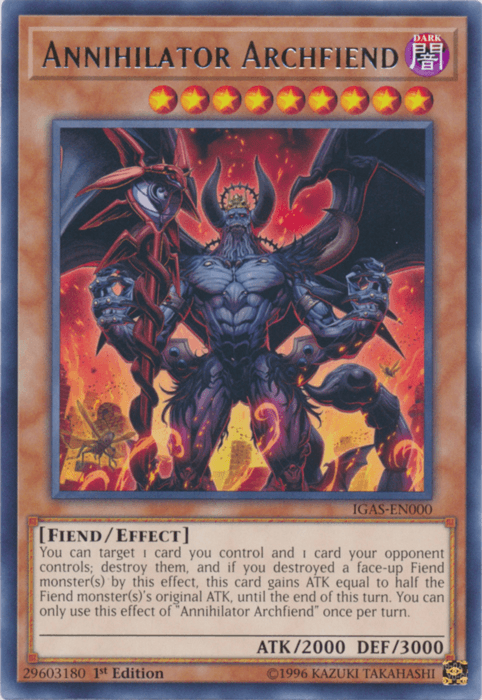 Annihilator Archfiend [IGAS-EN000] Rare - Josh's Cards