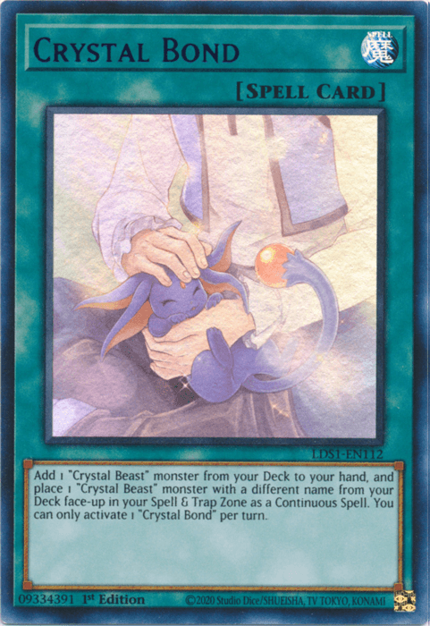 Crystal Bond (Blue) [LDS1-EN112] Ultra Rare - Josh's Cards