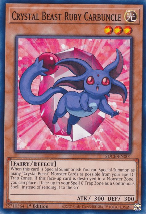 Crystal Beast Ruby Carbuncle [SDCB-EN001] Common - Josh's Cards