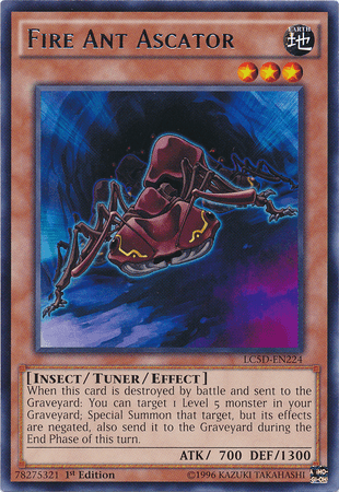 Fire Ant Ascator [LC5D-EN224] Rare - Josh's Cards