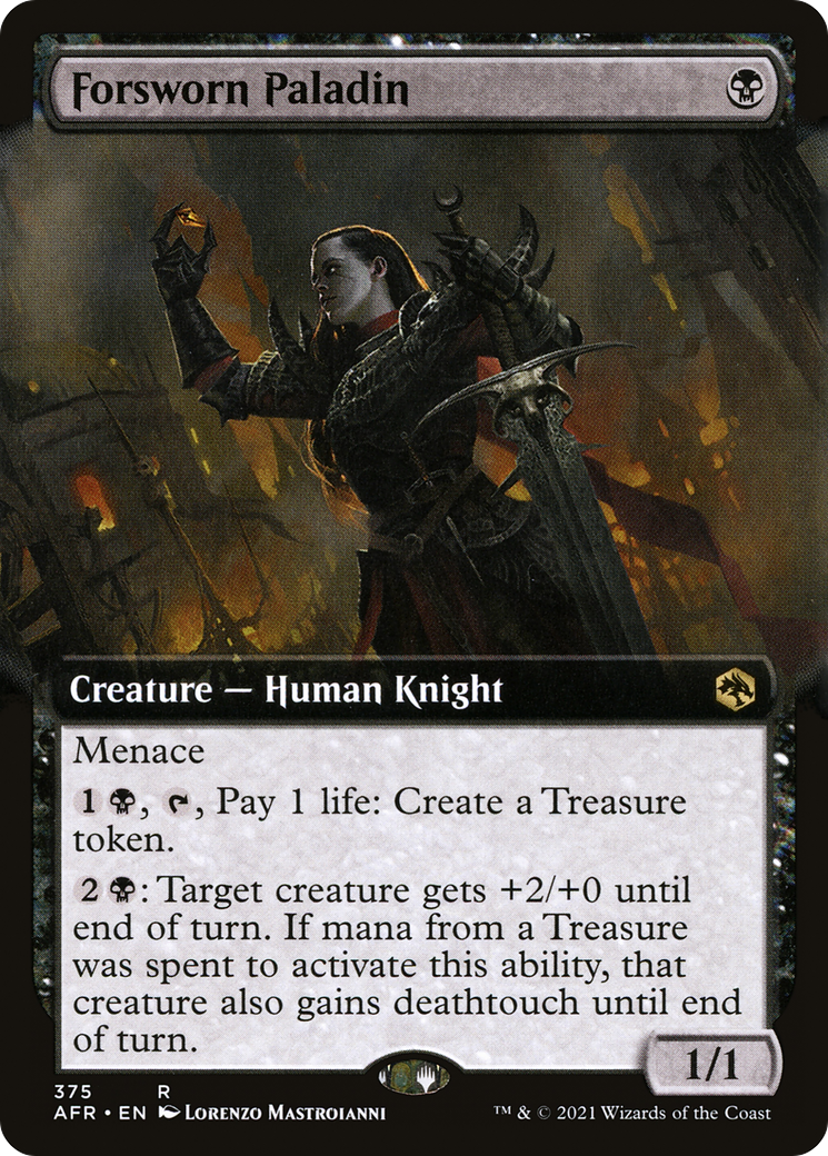 Forsworn Paladin (AFR-375) - Adventures in the Forgotten Realms: (Extended Art) Foil