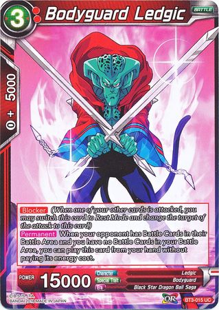 Bodyguard Ledgic (BT3-015) [Cross Worlds] Parallel Foil