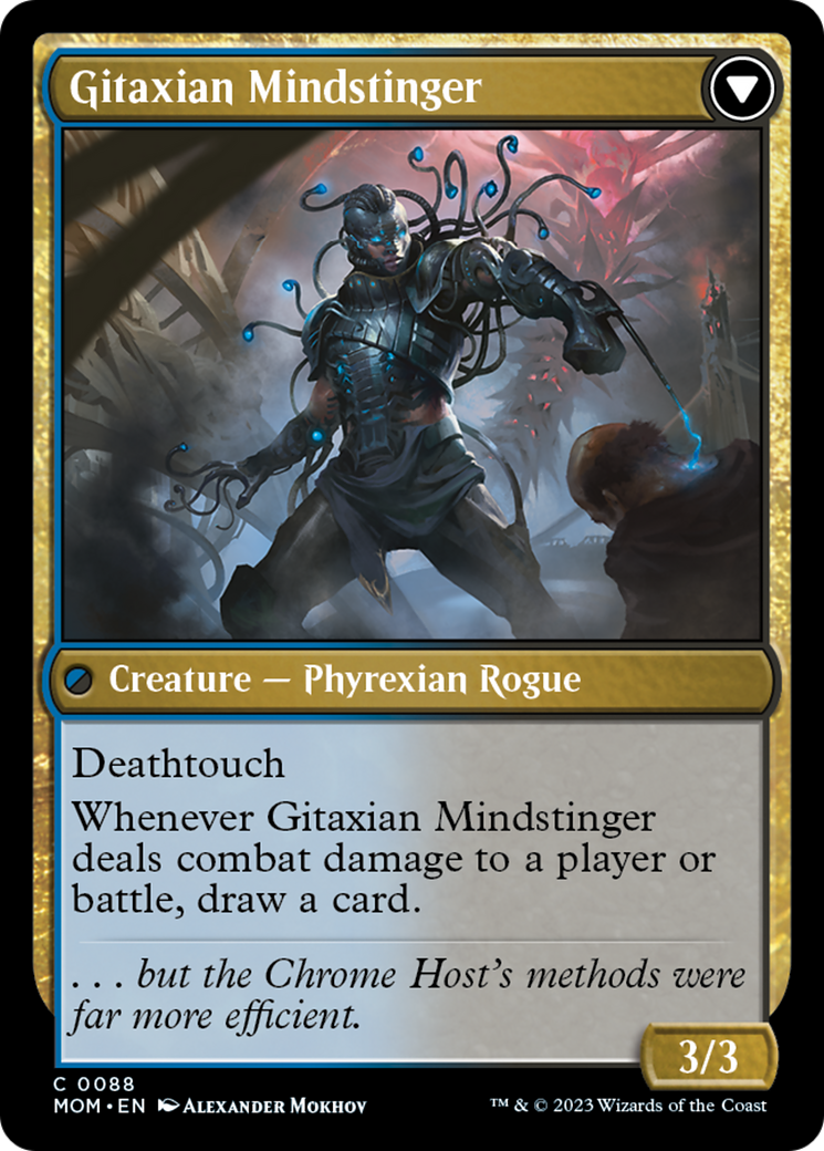 Aetherblade Agent // Gitaxian Mindstinger (MOM-088) - March of the Machine Foil