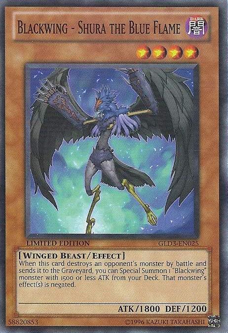 Blackwing - Shura the Blue Flame [GLD3-EN025] Common - Josh's Cards