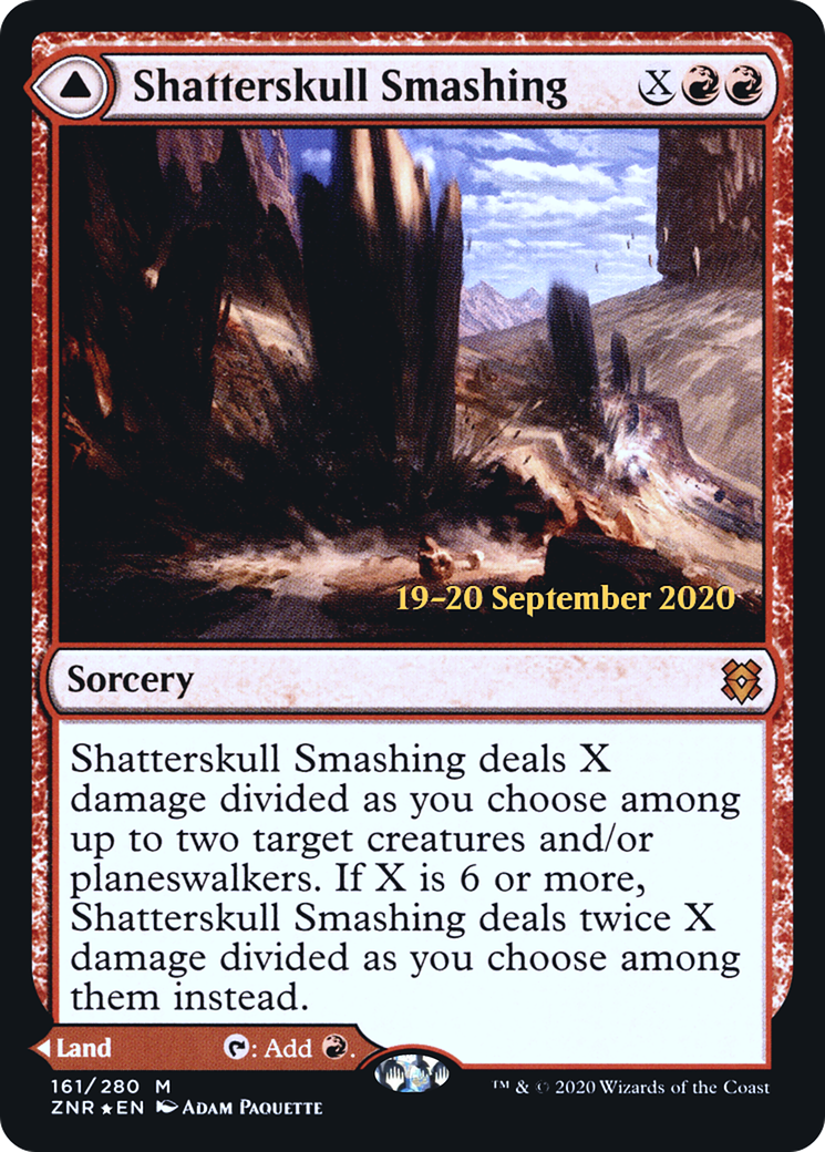 Shatterskull Smashing // Shatterskull, the Hammer Pass (PRE-161S) - Zendikar Rising Promos Foil