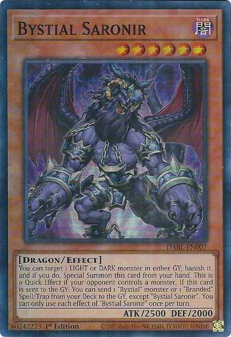 Bystial Saronir [DABL-EN007] Super Rare - Josh's Cards