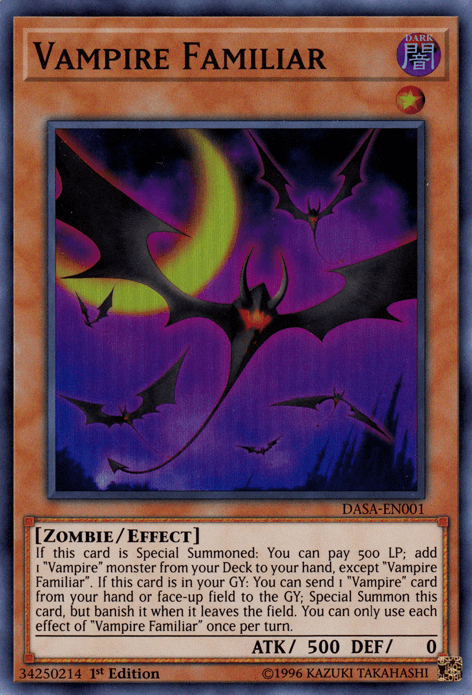 Vampire Familiar [DASA-EN001] Super Rare - Josh's Cards