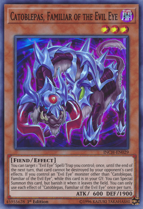 Catoblepas, Familiar of the Evil Eye [INCH-EN029] Super Rare - Josh's Cards