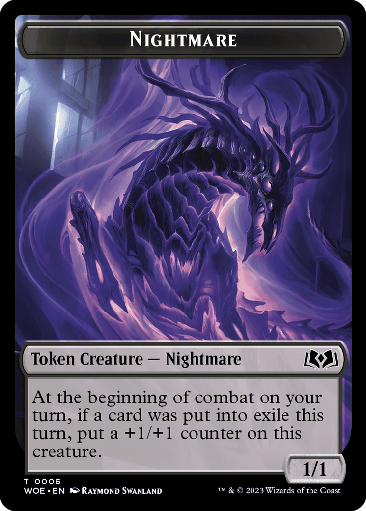 Nightmare Token [Wilds of Eldraine Tokens] Foil