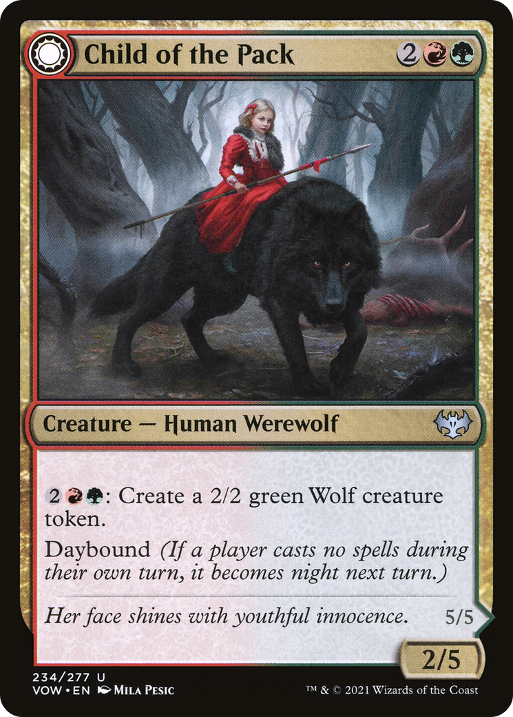 Child of the Pack // Savage Packmate (VOW-234) - Innistrad: Crimson Vow: (Double Faced Transform)