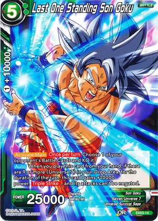 Last One Standing Son Goku (EX03-14) [Ultimate Box] Parallel Foil