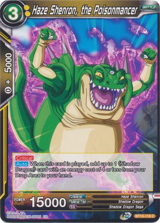 Haze Shenron, the Poisonmancer (BT10-118) [Rise of the Unison Warrior 2nd Edition] Parallel Foil