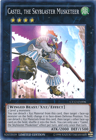 Castel, the Skyblaster Musketeer [CT12-EN006] Super Rare - Josh's Cards