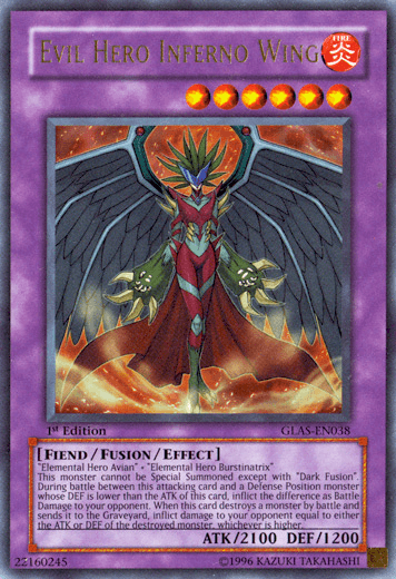 Evil Hero Inferno Wing [GLAS-EN038] Ultra Rare - Josh's Cards