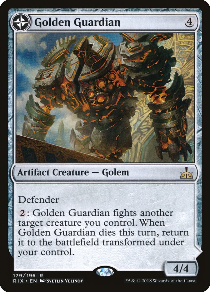 Golden Guardian // Gold-Forge Garrison (RIX-179) - Rivals of Ixalan: (compasslanddfc) Foil