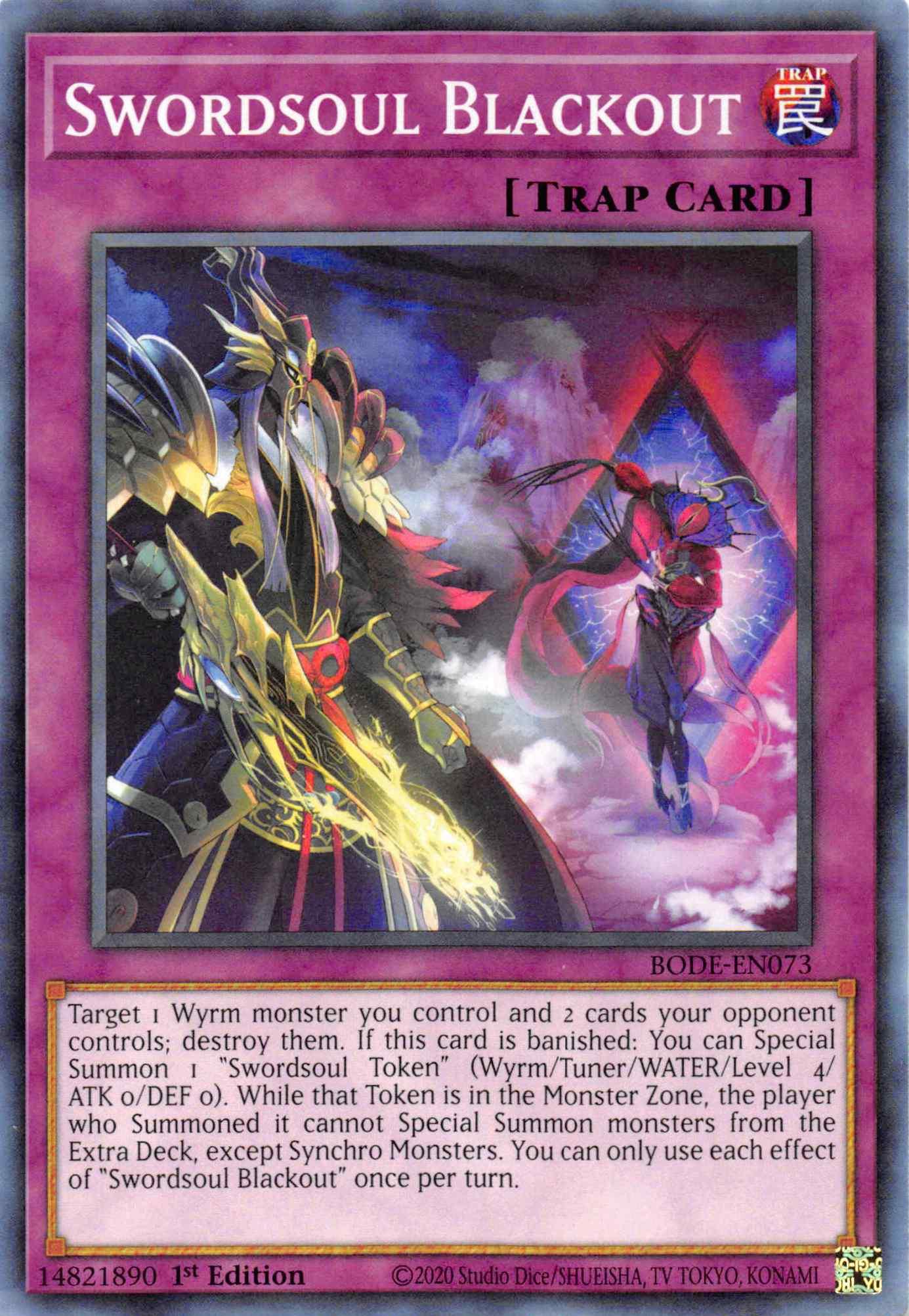 Swordsoul Blackout [BODE-EN073] Common - Josh's Cards