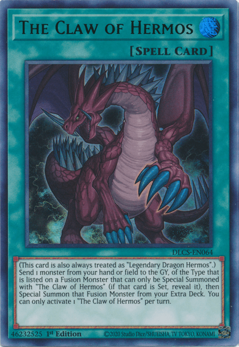 The Claw of Hermos (Green) [DLCS-EN064] Ultra Rare - Josh's Cards