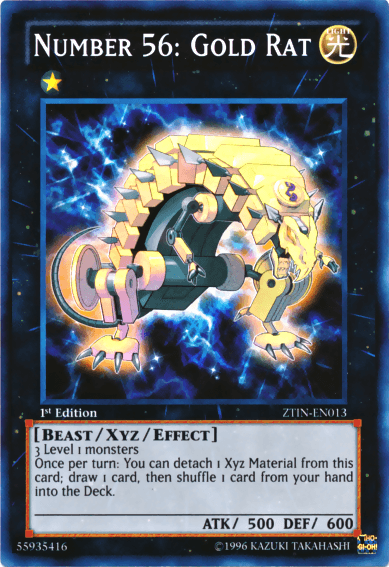 Number 56: Gold Rat [ZTIN-EN013] Super Rare - Josh's Cards