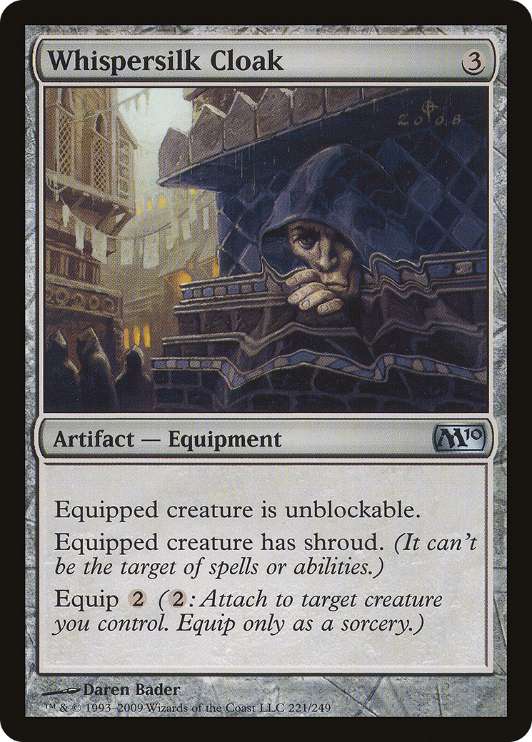 Whispersilk Cloak (M10-221) - Magic 2010 Foil