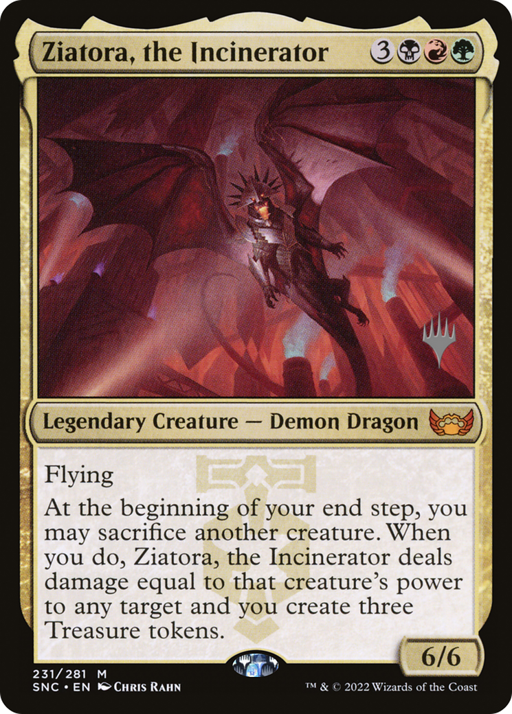 Ziatora, the Incinerator (PPSNC-231P) - Streets of New Capenna Promos