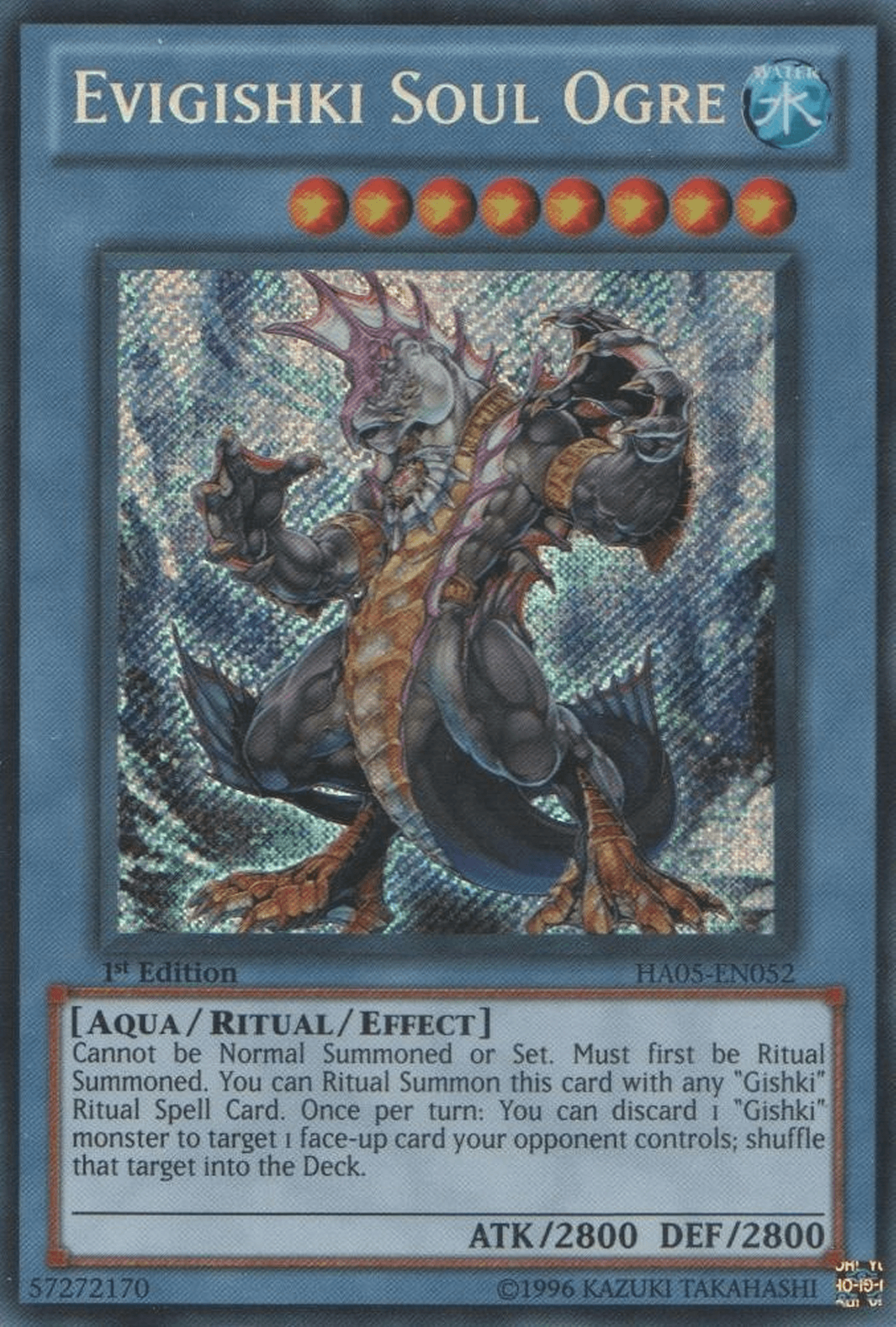 Evigishki Soul Ogre [HA05-EN052] Secret Rare - Josh's Cards