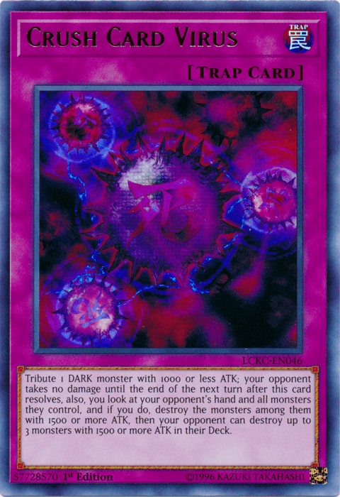 Crush Card Virus (Version 2) [LCKC-EN046] Ultra Rare - Josh's Cards