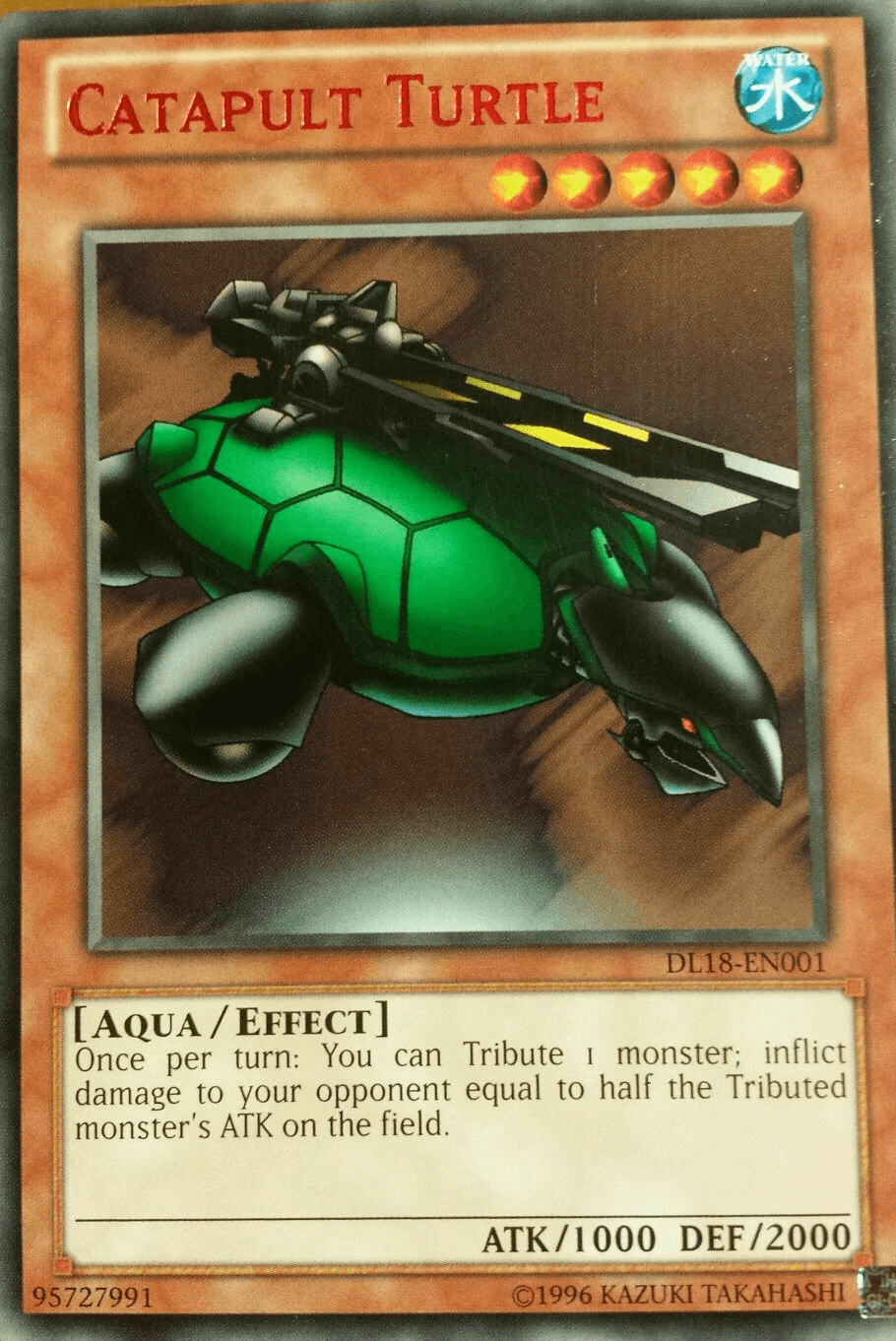 Catapult Turtle (Red) [DL18-EN001] Rare - Josh's Cards