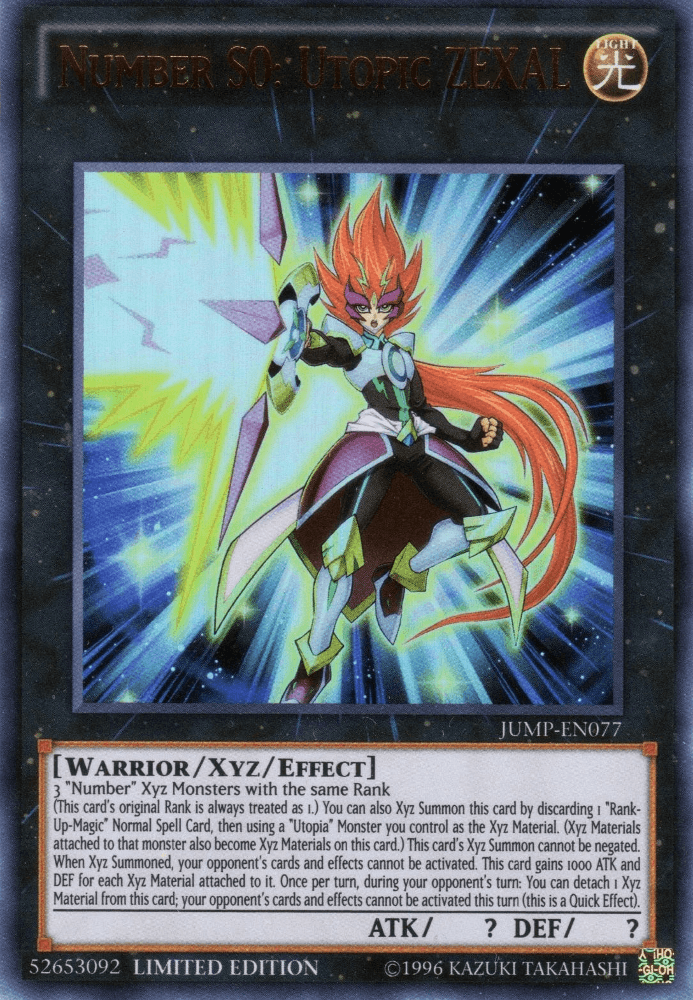 Number S0: Utopic ZEXAL [JUMP-EN077] Ultra Rare - Josh's Cards